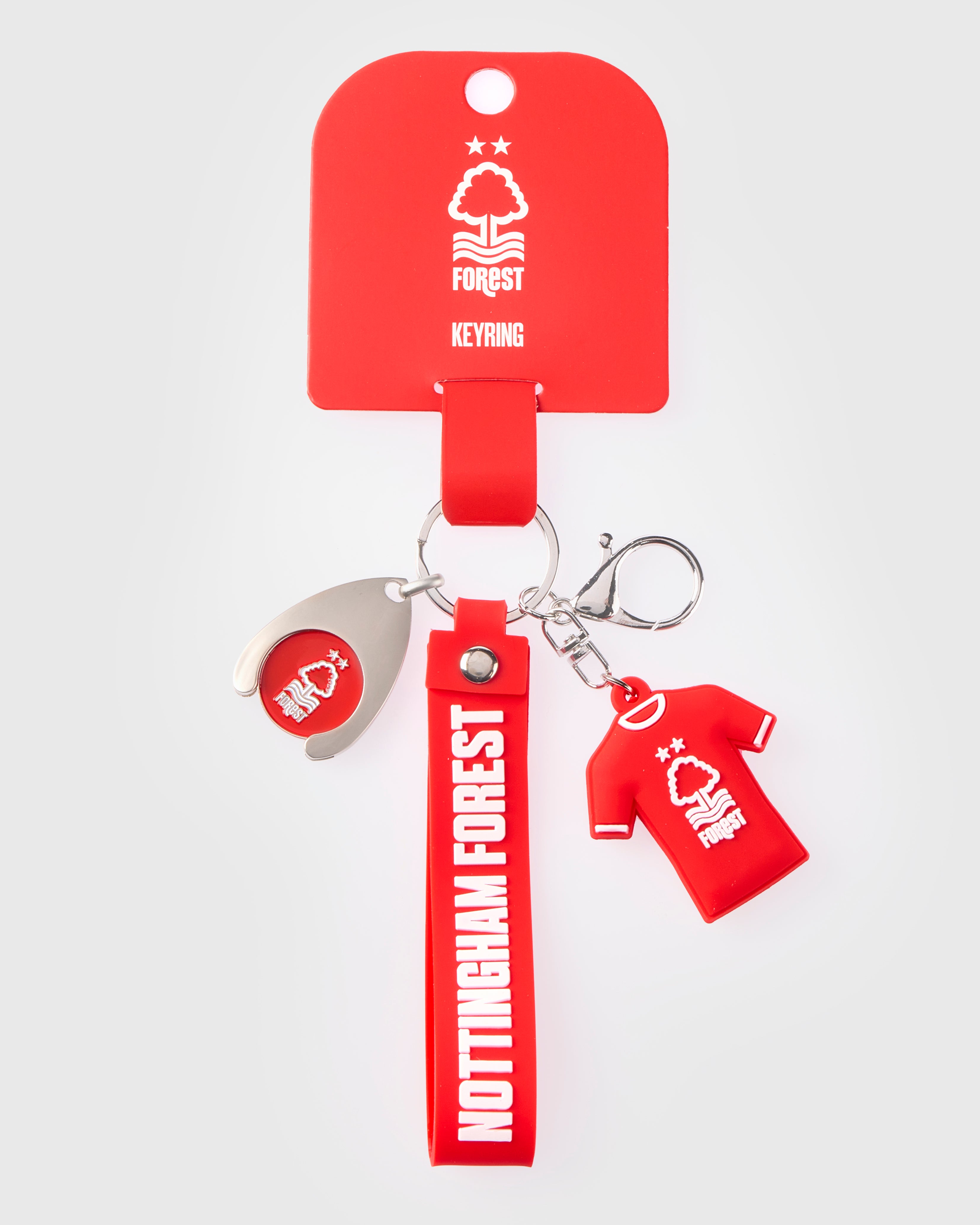 NFFC Red Shirt Charm Keyring