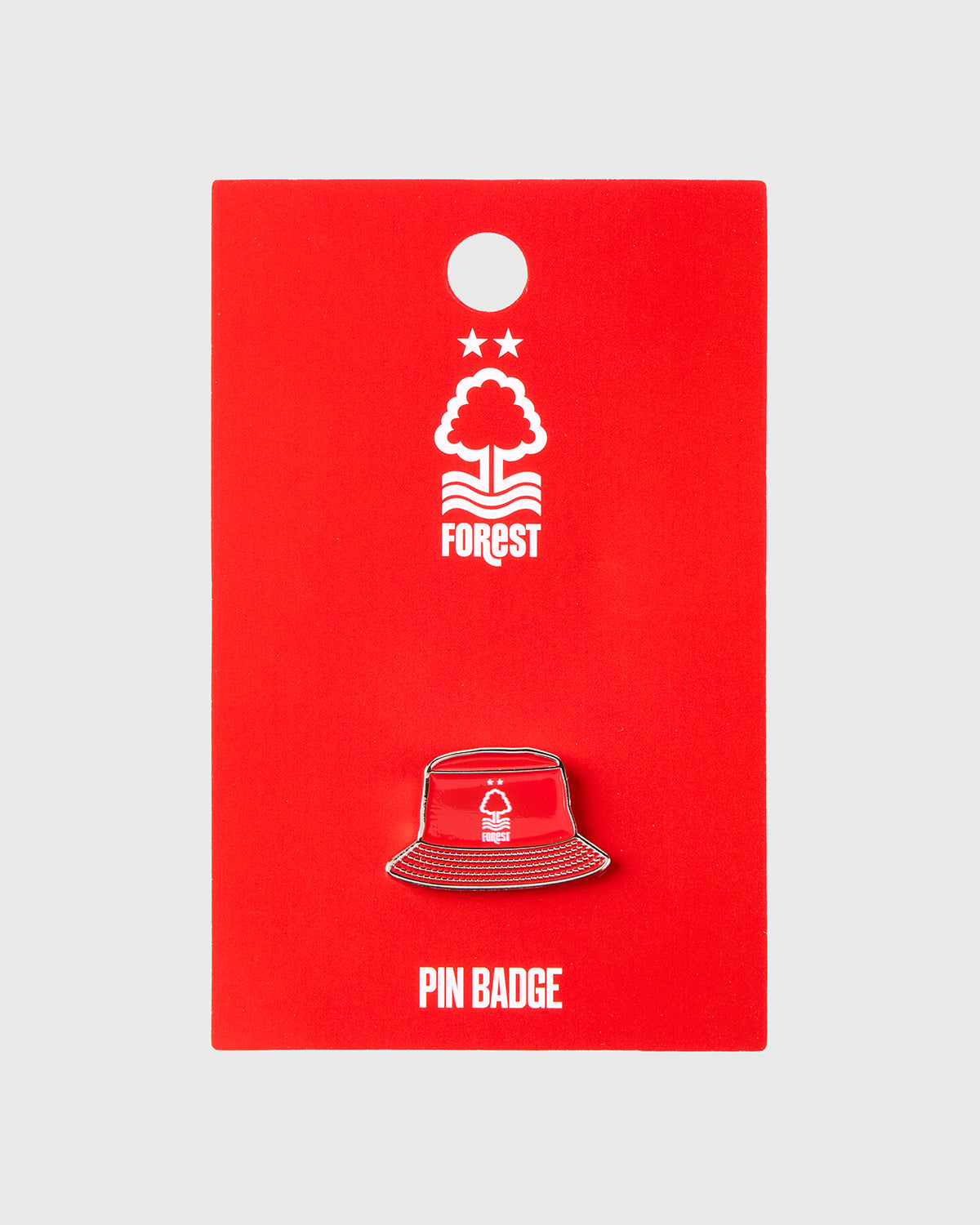NFFC Red Bucket Hat Badge