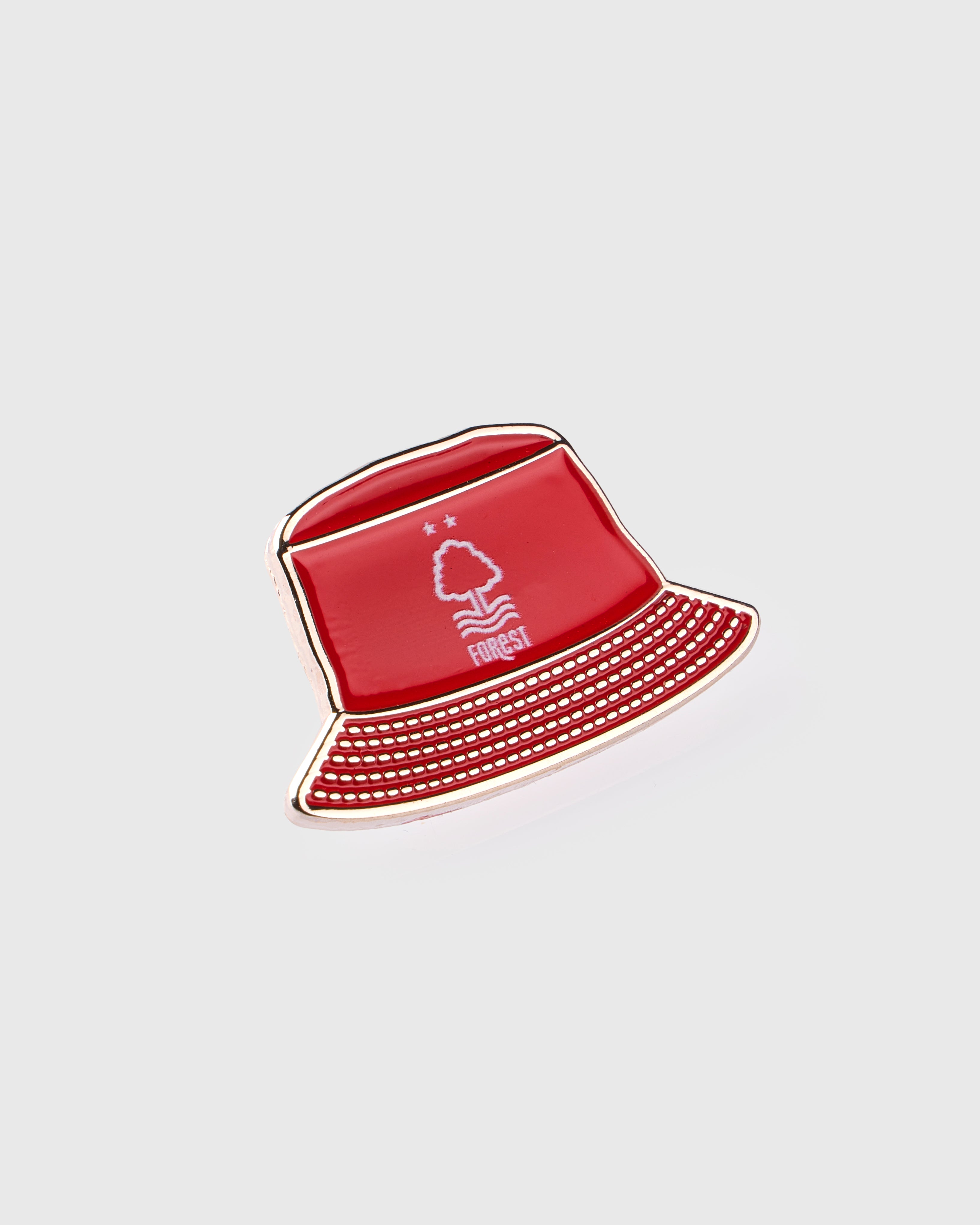 NFFC Red Bucket Hat Badge
