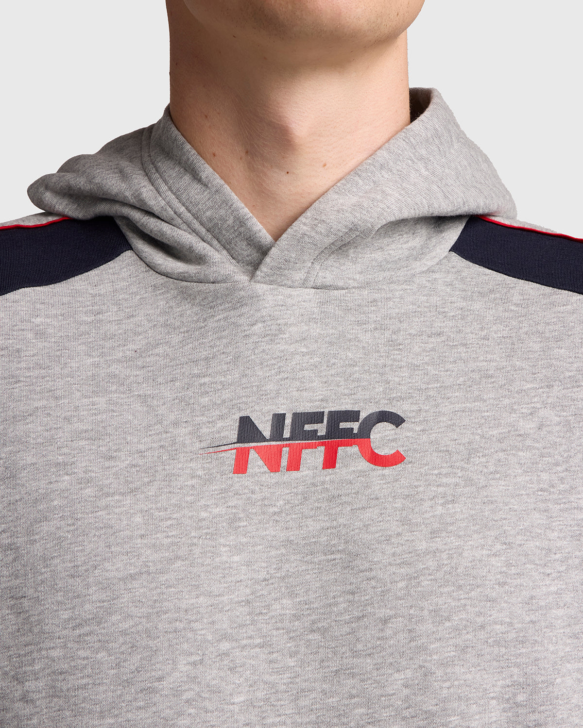 NFFC Grey Club Colours Shoulder Panel Hoodie