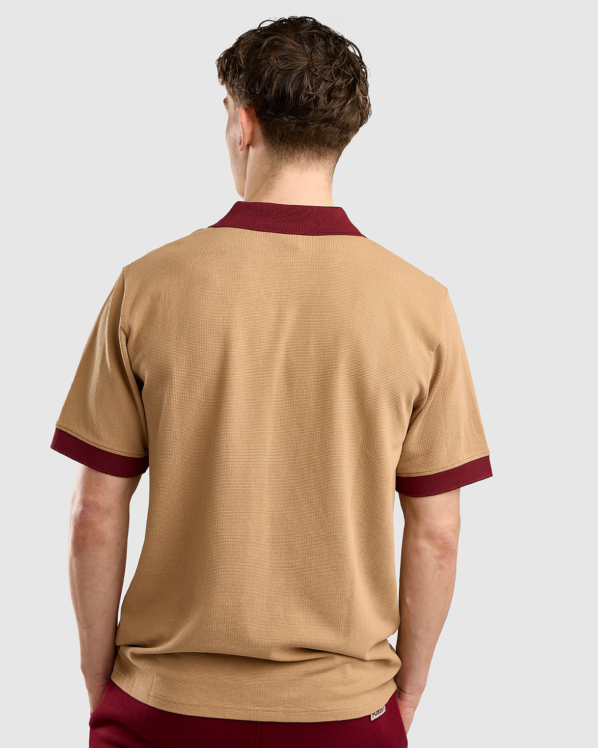 NFFC Sand Legacy Waffle Polo