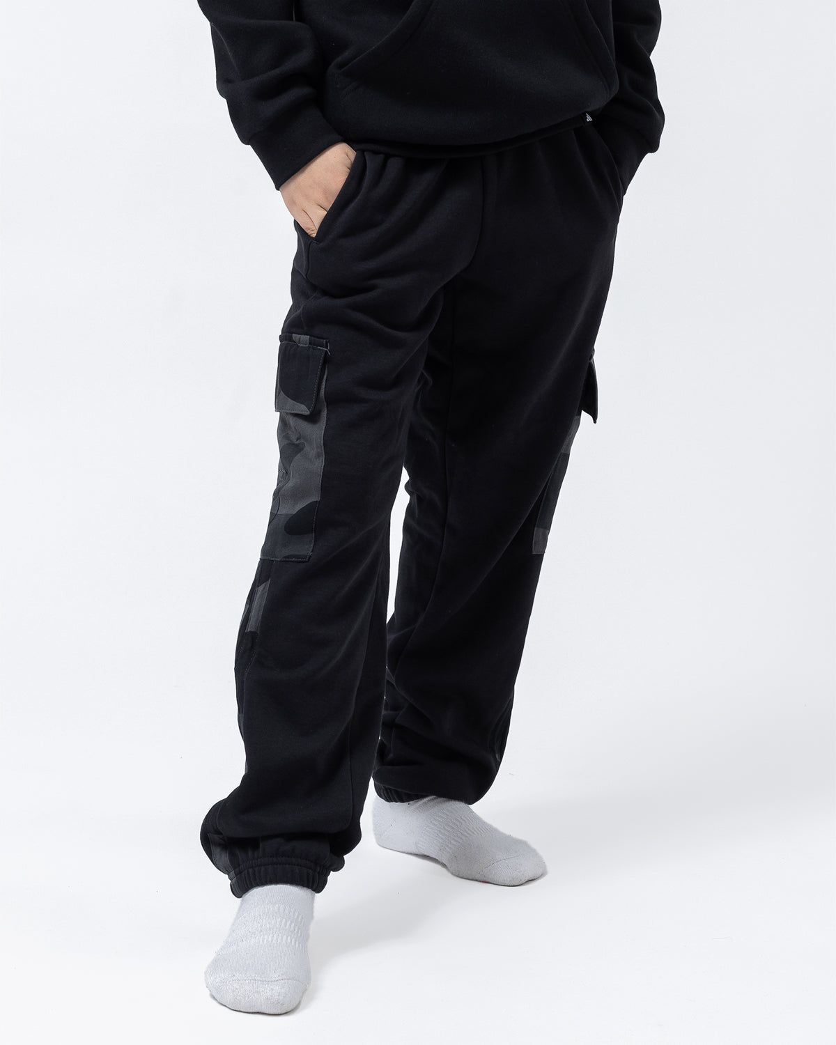 NFFC adidas Junior Black Camo Print Joggers