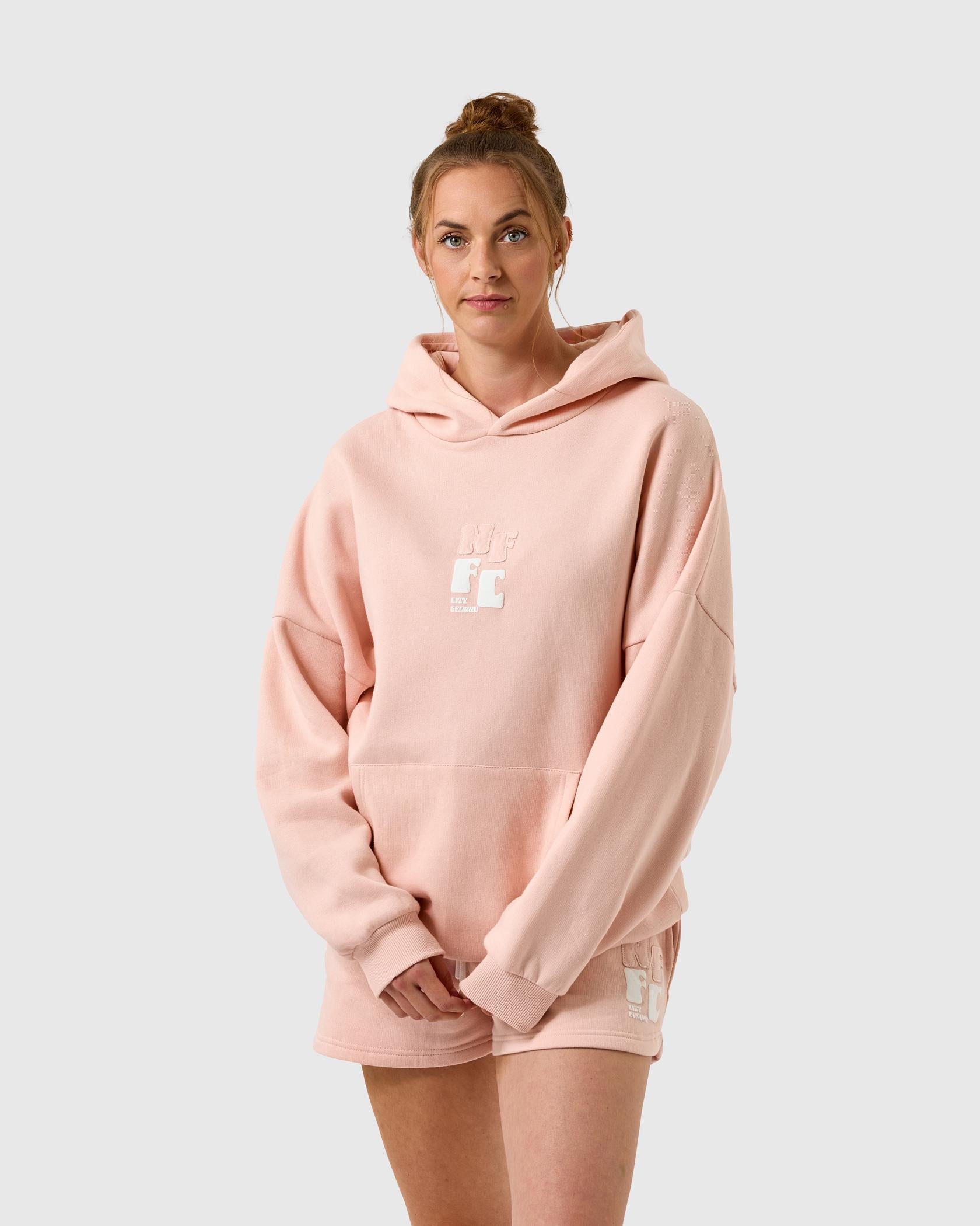 NFFC Women's Pink Bubble Hoodie