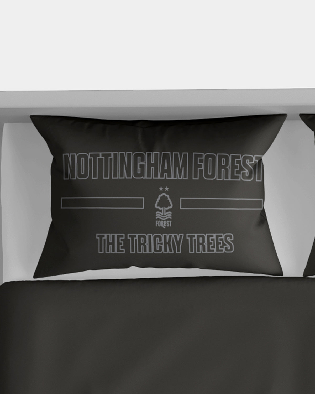 NFFC Black Twin Pack Pillow Cases