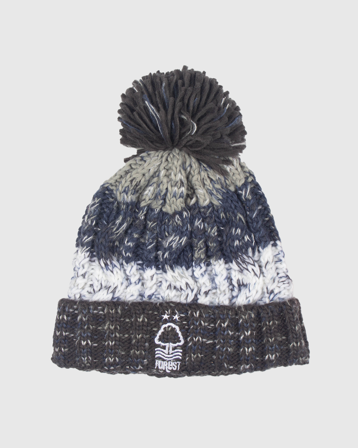 NFFC Blue Chunky Knit Bobble Hat