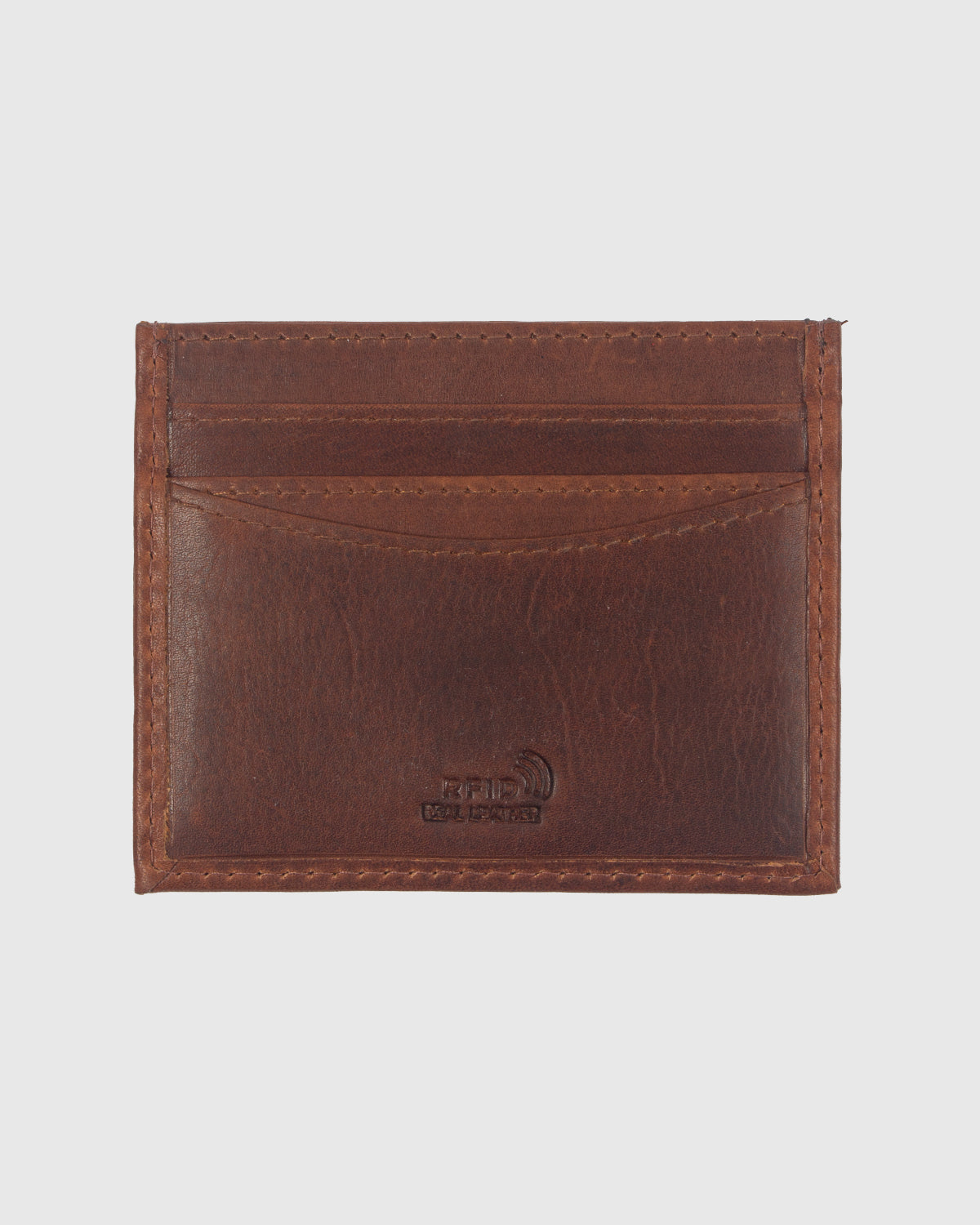 NFFC Brown Leather Card Holder