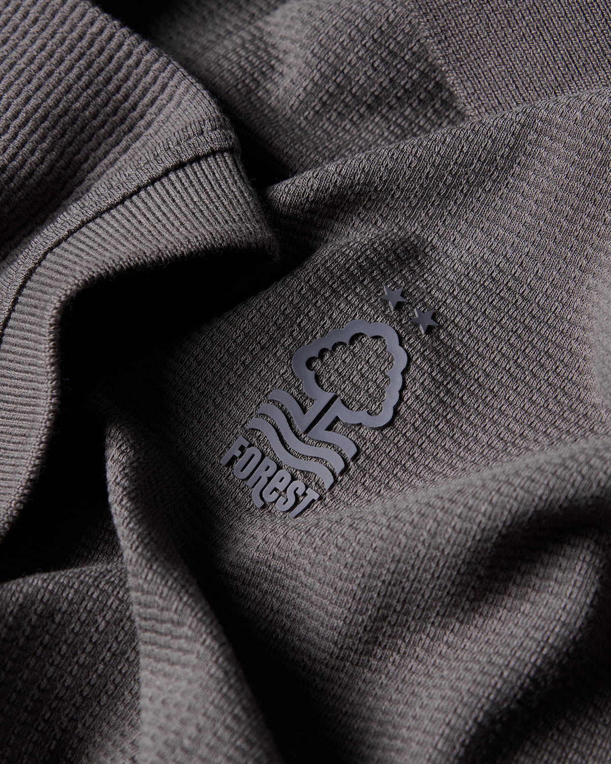 NFFC Charcoal Weekend Edit Waffle Polo