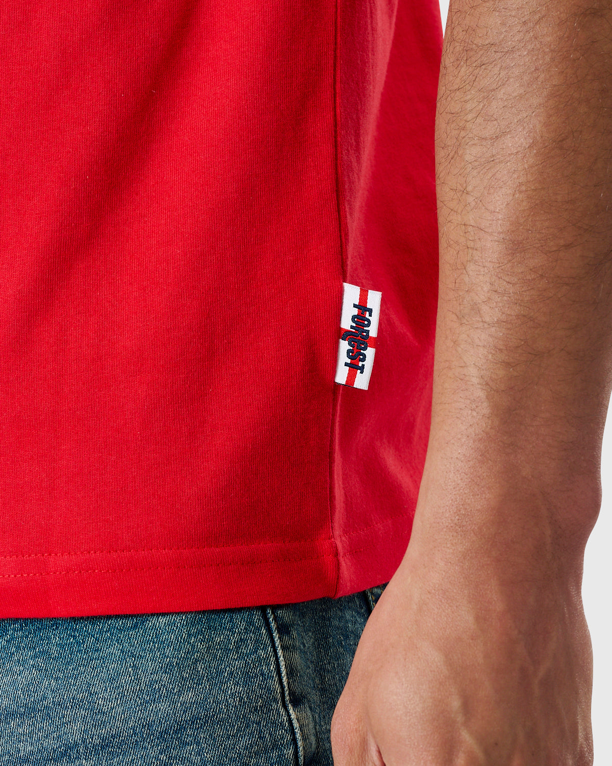 NFFC Red Club & Country Tipped T-Shirt