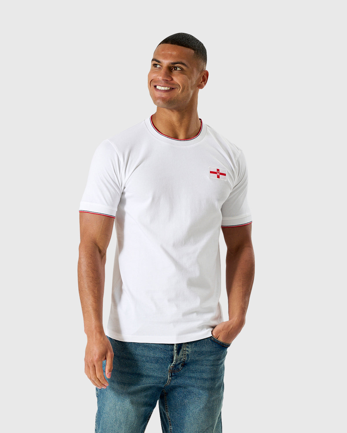 NFFC White Club & Country Tipped T-Shirt