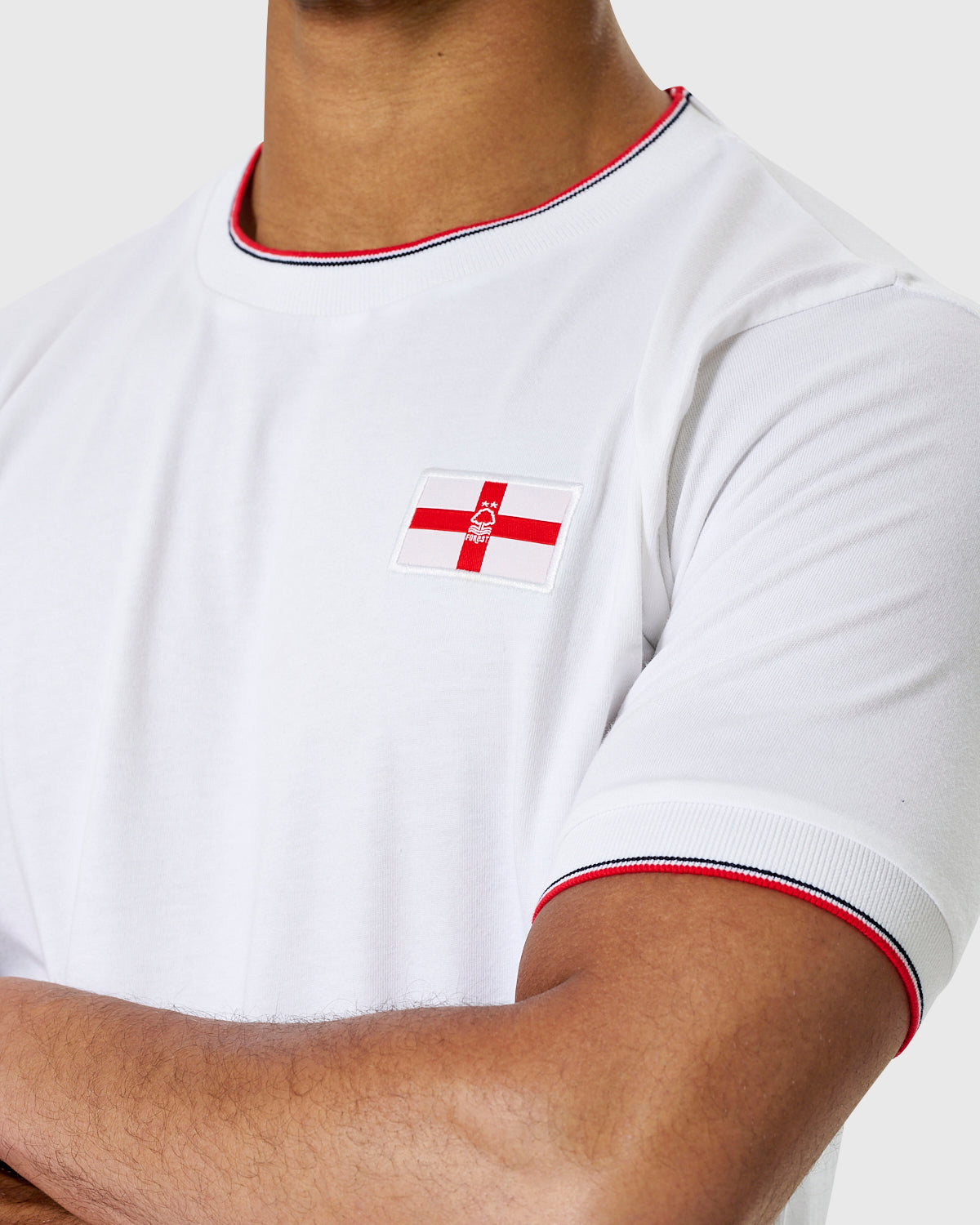 NFFC White Club & Country Tipped T-Shirt