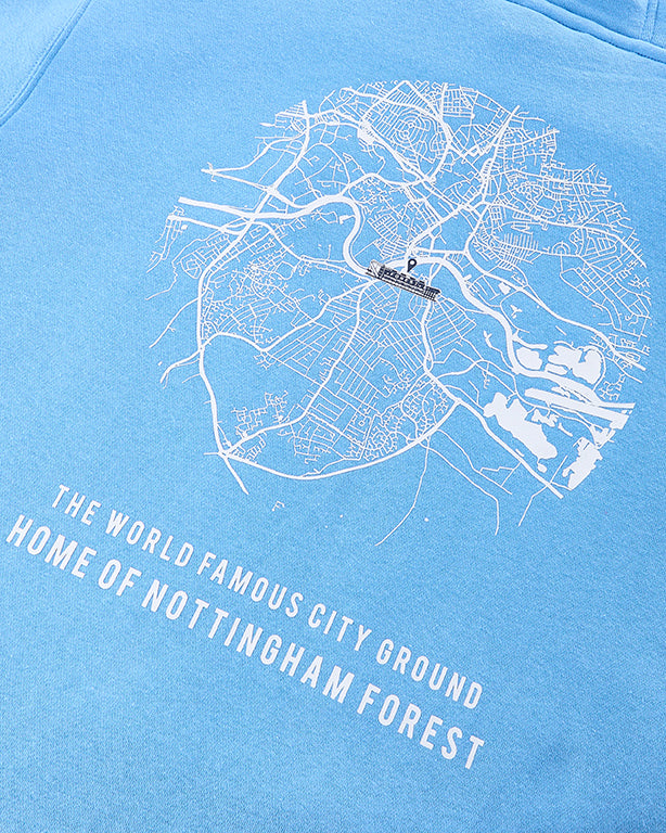 NFFC Blue Stadium Print Hoodie