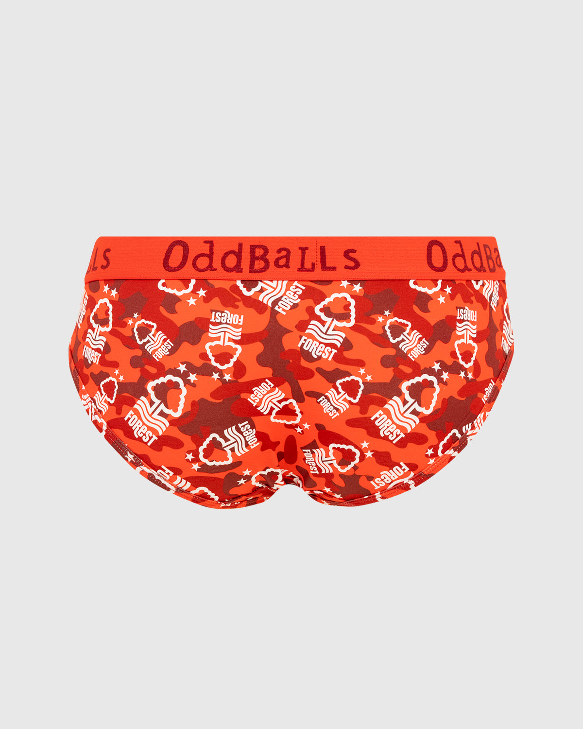 NFFC OddBalls Womens Red Camo Briefs