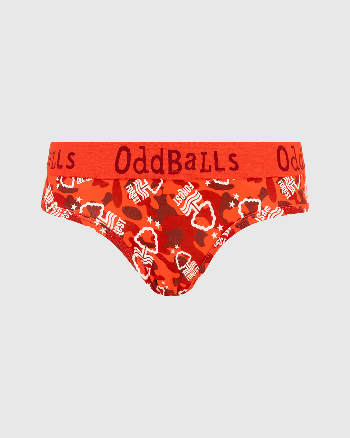 NFFC OddBalls Womens Red Camo Briefs