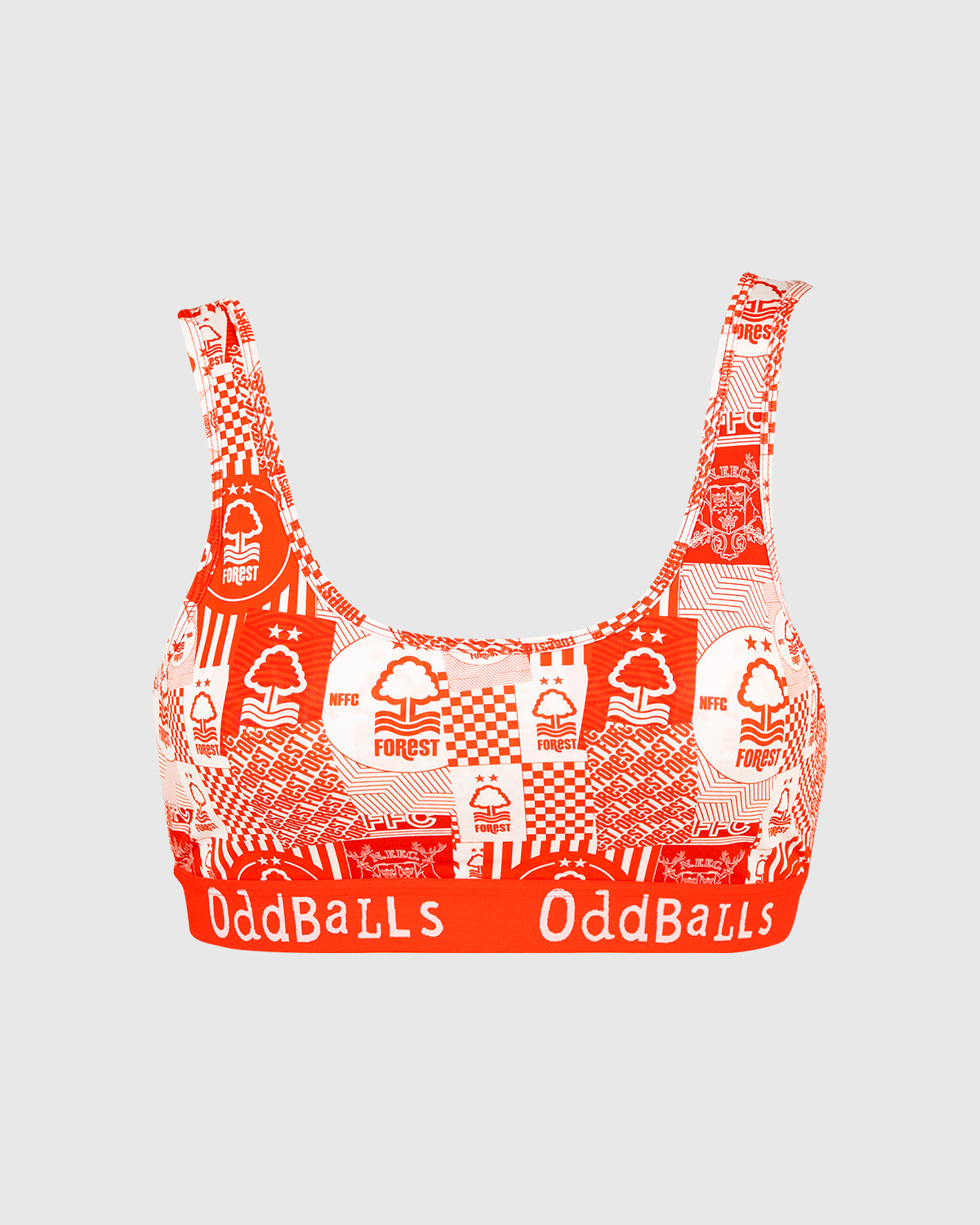 NFFC OddBalls Womens Red Flag Bralette
