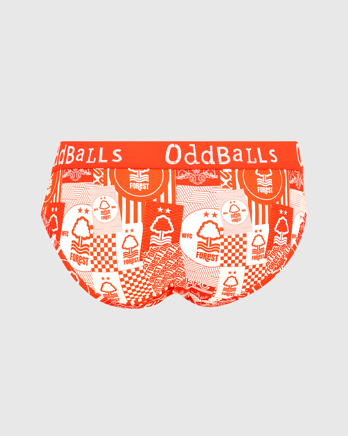 NFFC OddBalls Womens Red Flag Briefs