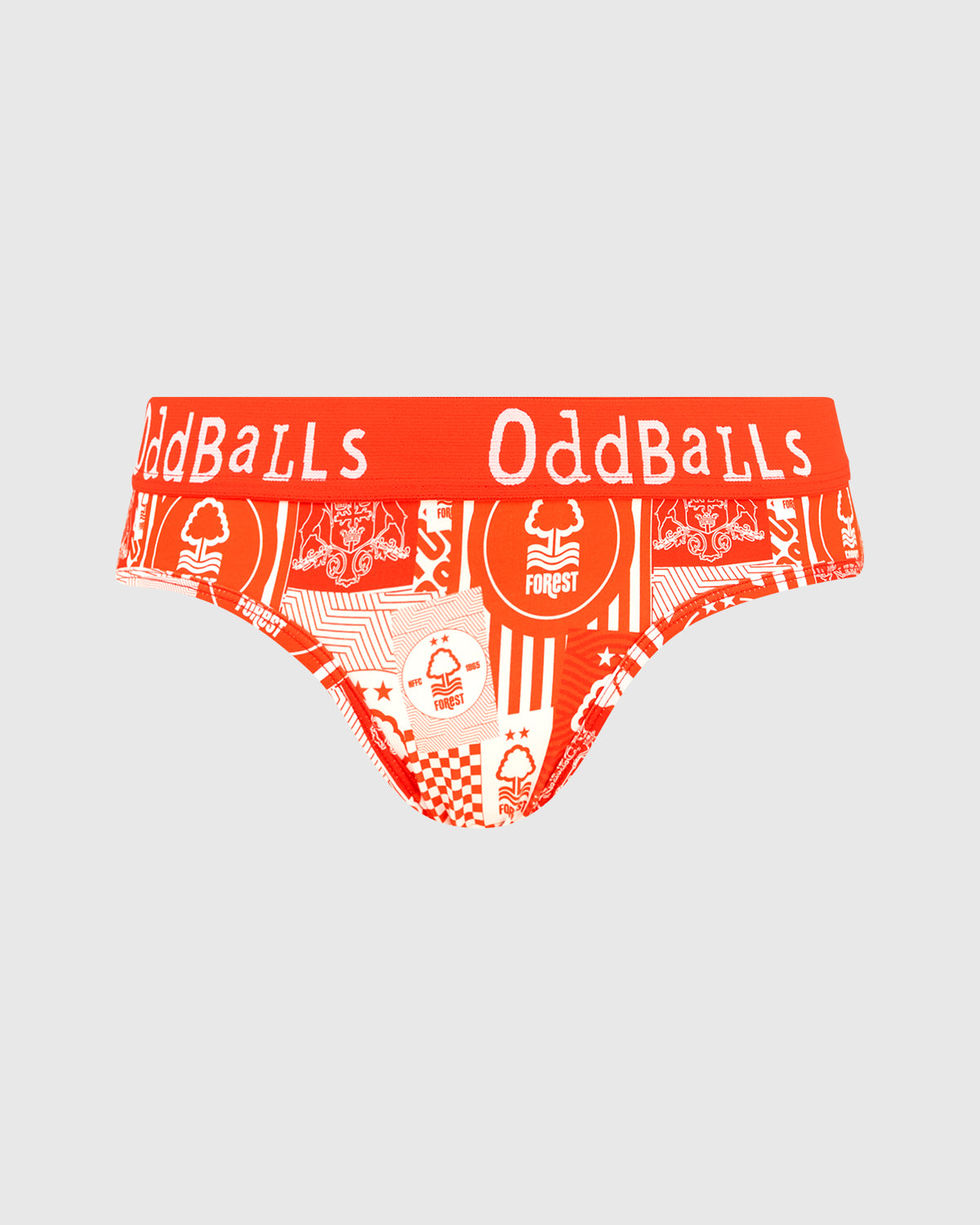 NFFC OddBalls Womens Red Flag Briefs