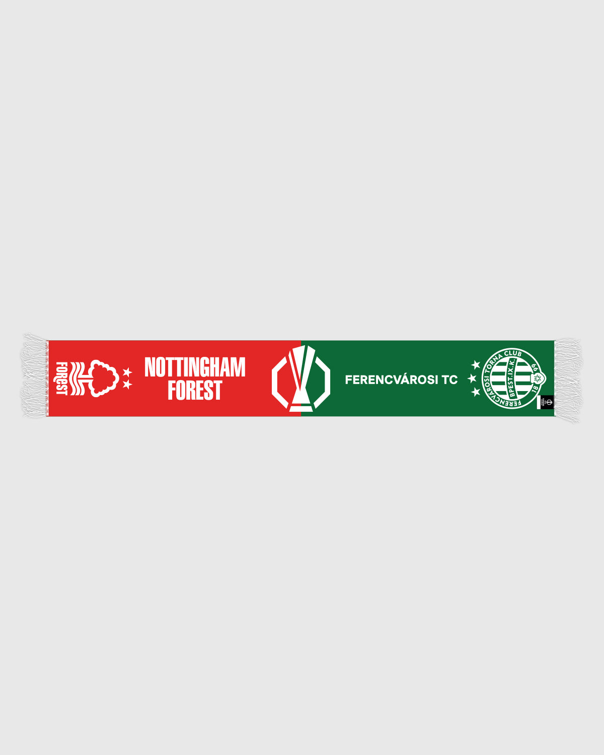 NFFC UEL 25/26 Nottingham Forest vs Ferencvárosi TC Half & Half Scarf