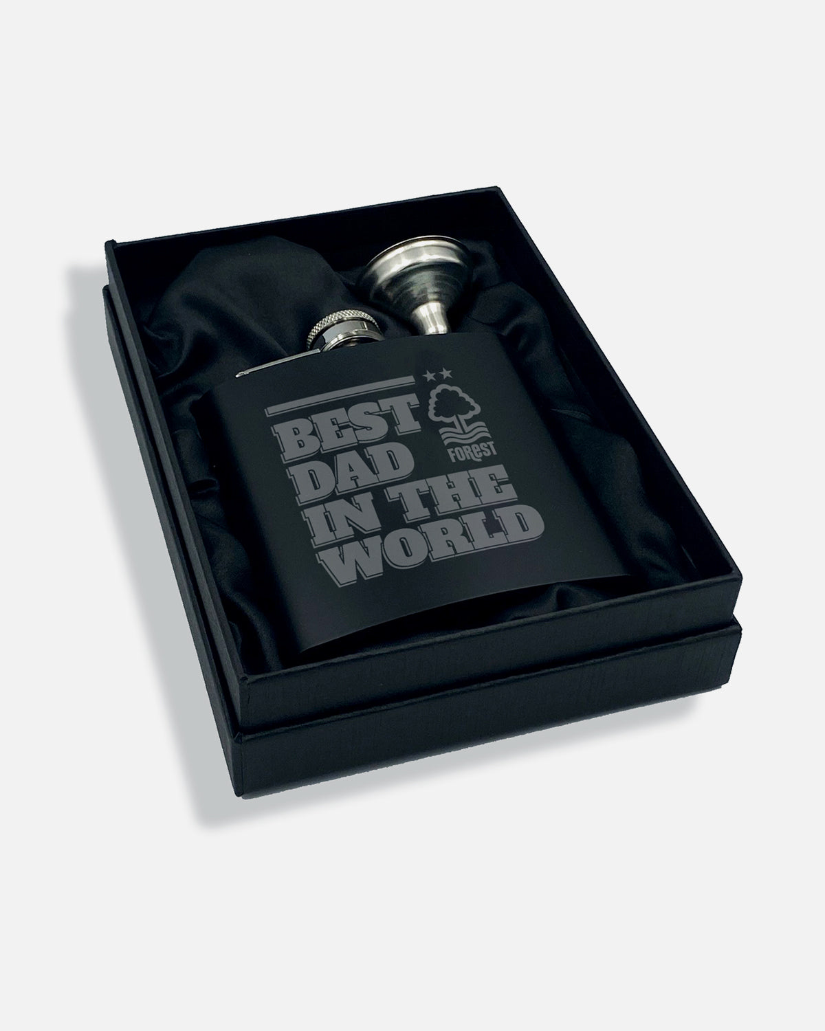 NFFC Best Dad In The World Engraved Hip Flask