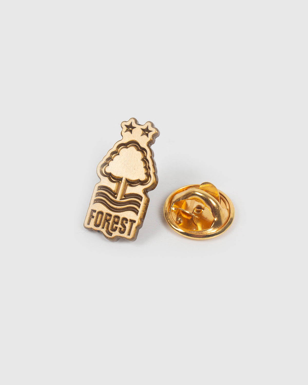 NFFC Antique Gold Crest Pin Badge