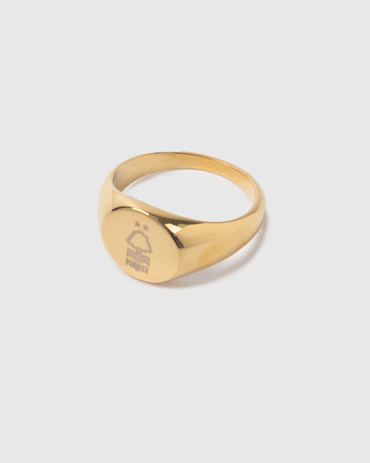 NFFC Round Crest Gold Signet Ring