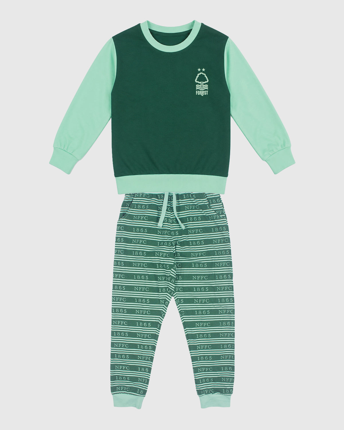 NFFC Junior Green Crest Pyjama Set