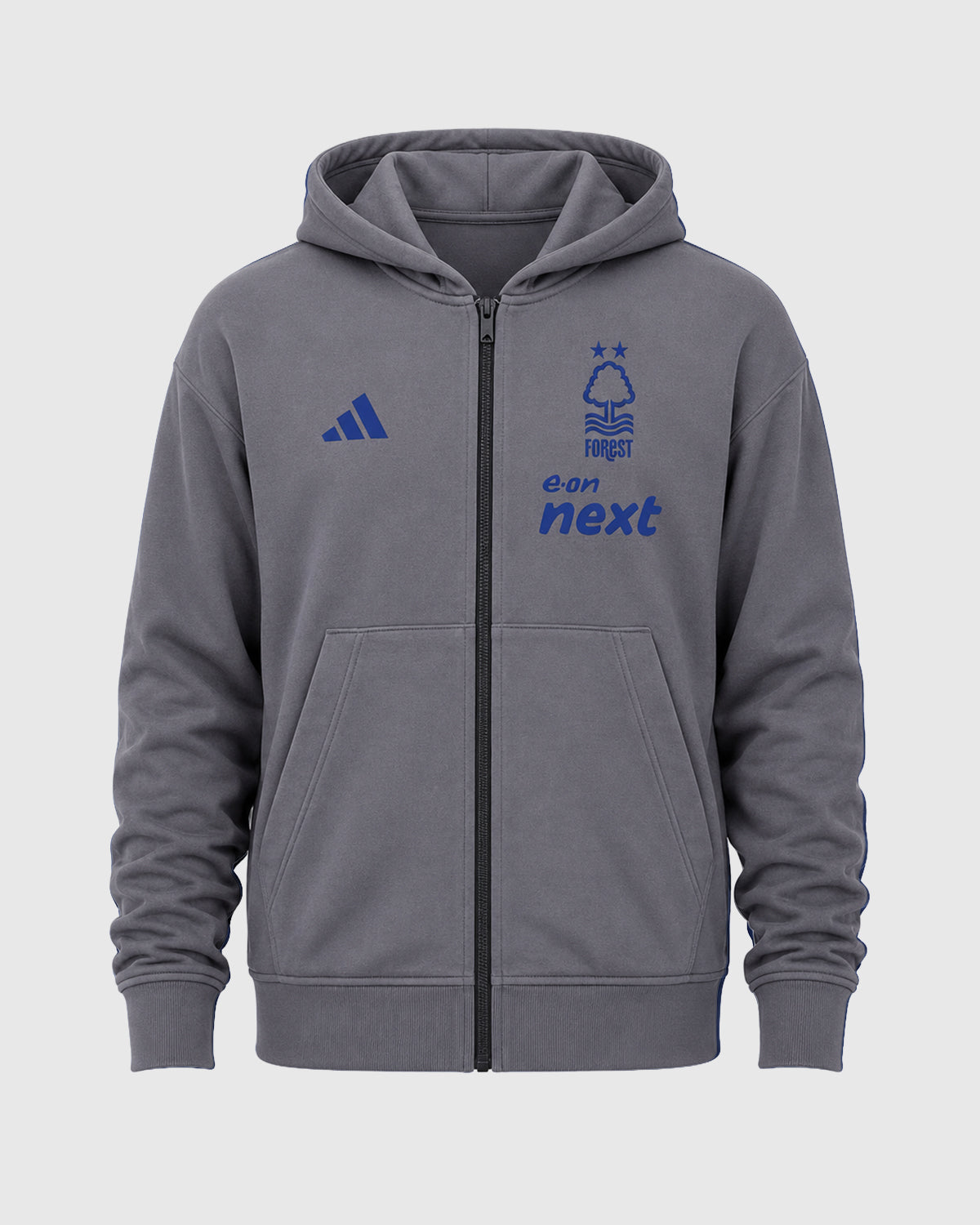 NFFC 26/27 Grey Coaches Leisure Full Zip Hoodie