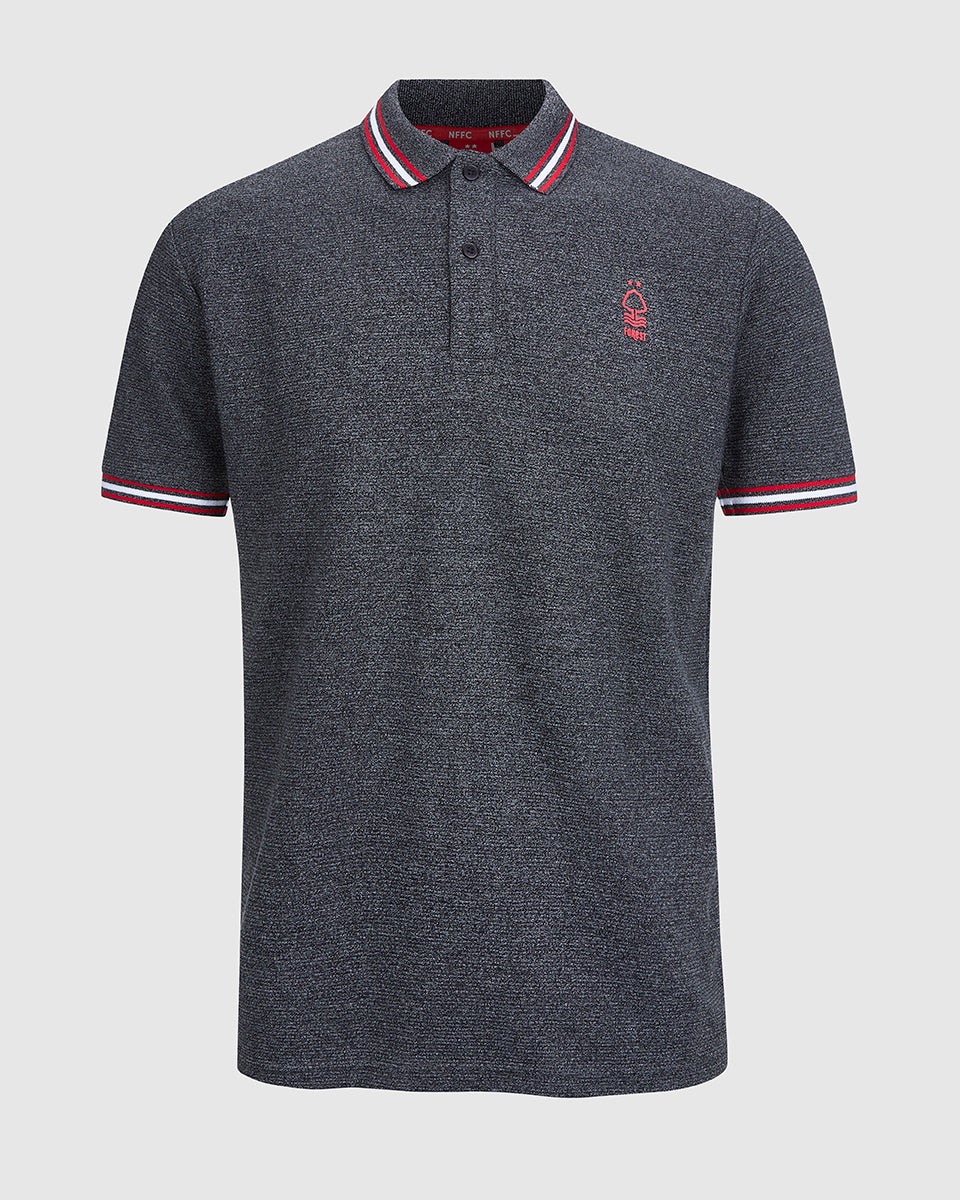 NFFC Grey Ripple Rib Polo