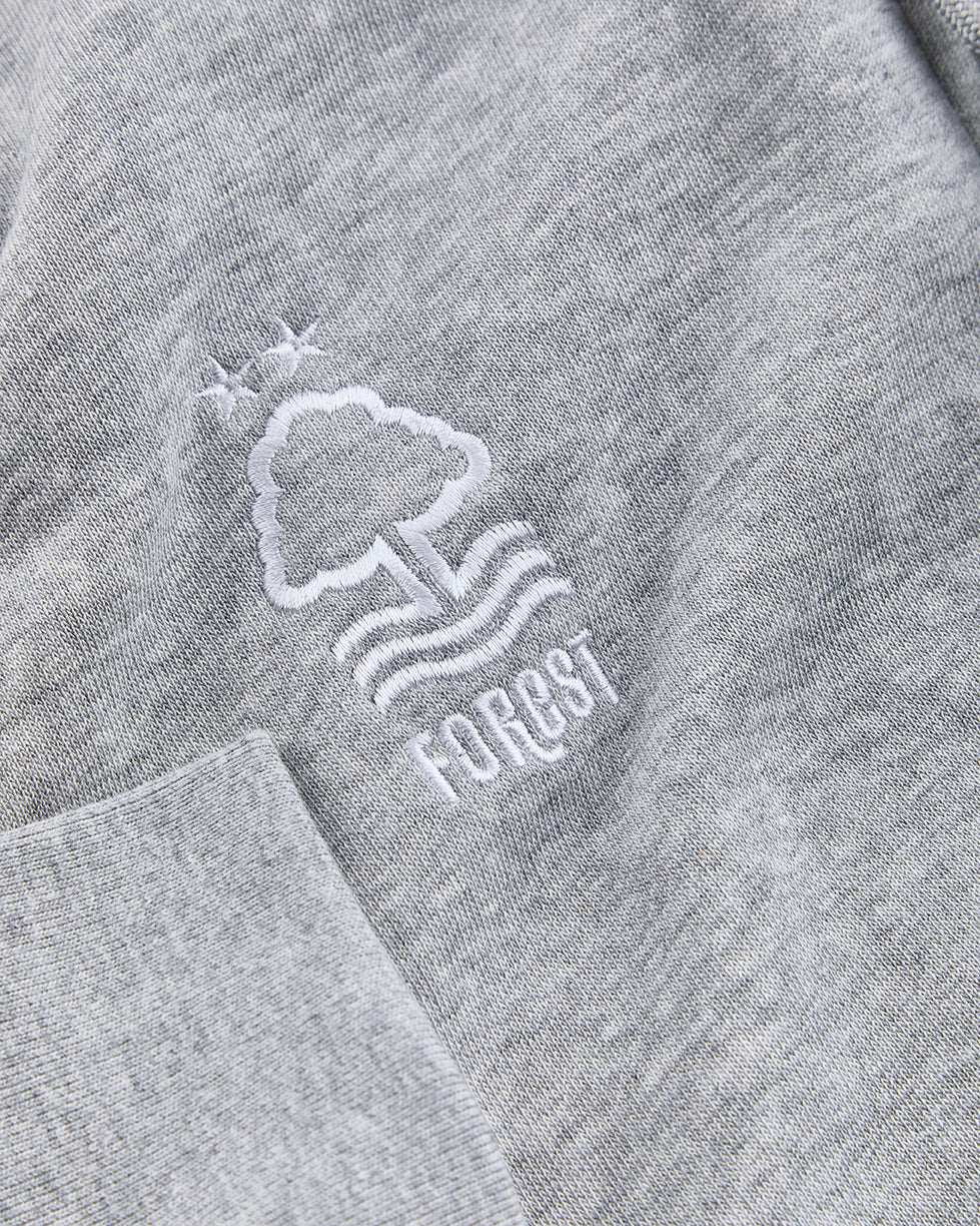 NFFC Adidas Essentials Grey 3-Stripe Full Zip Hoodie