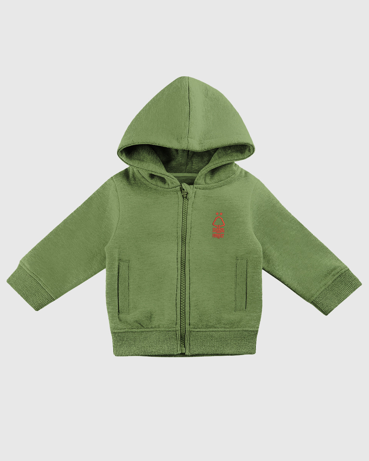 NFFC Infant Khaki Essential Crest Full Zip Hoodie