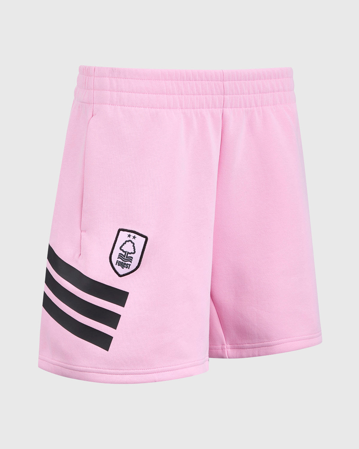 NFFC adidas Women's Future Icons Pink 3-Stripe Shorts