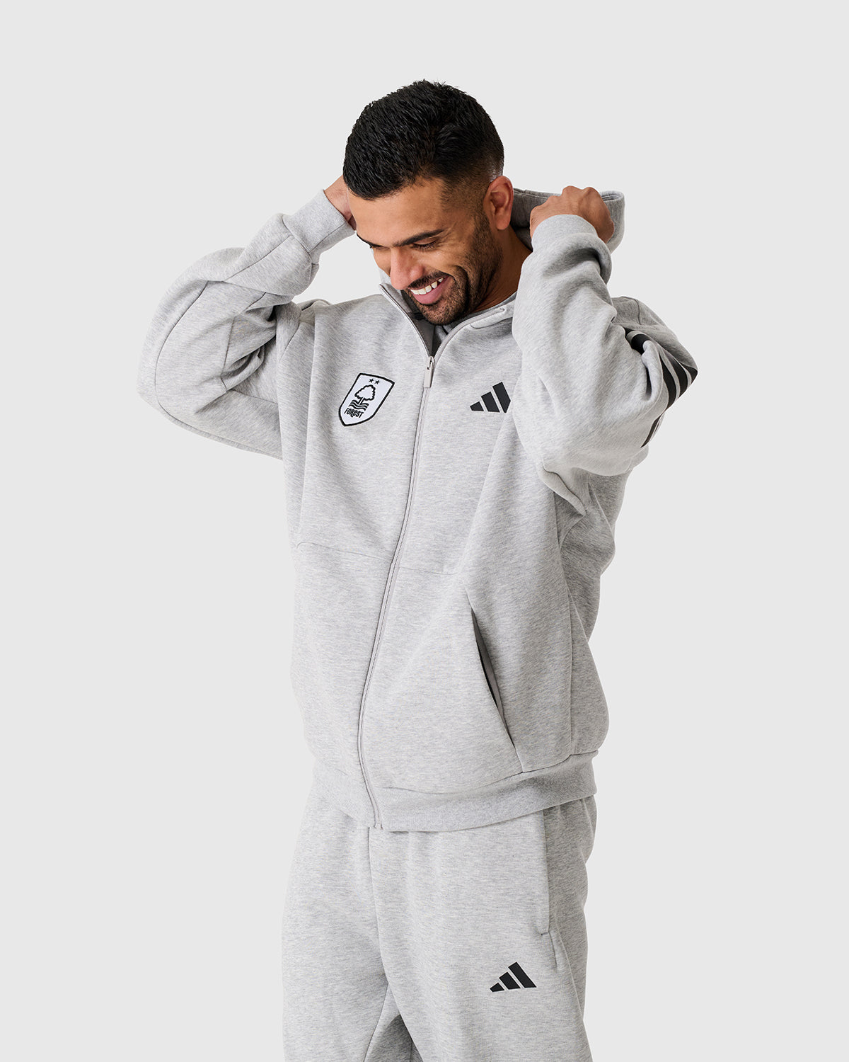 NFFC Adidas Future Icons 3-Stripe Full Zip Hoodie