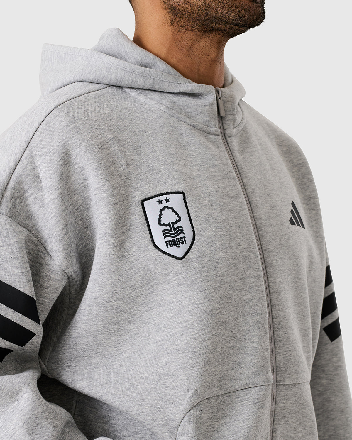 NFFC Adidas Future Icons 3-Stripe Full Zip Hoodie