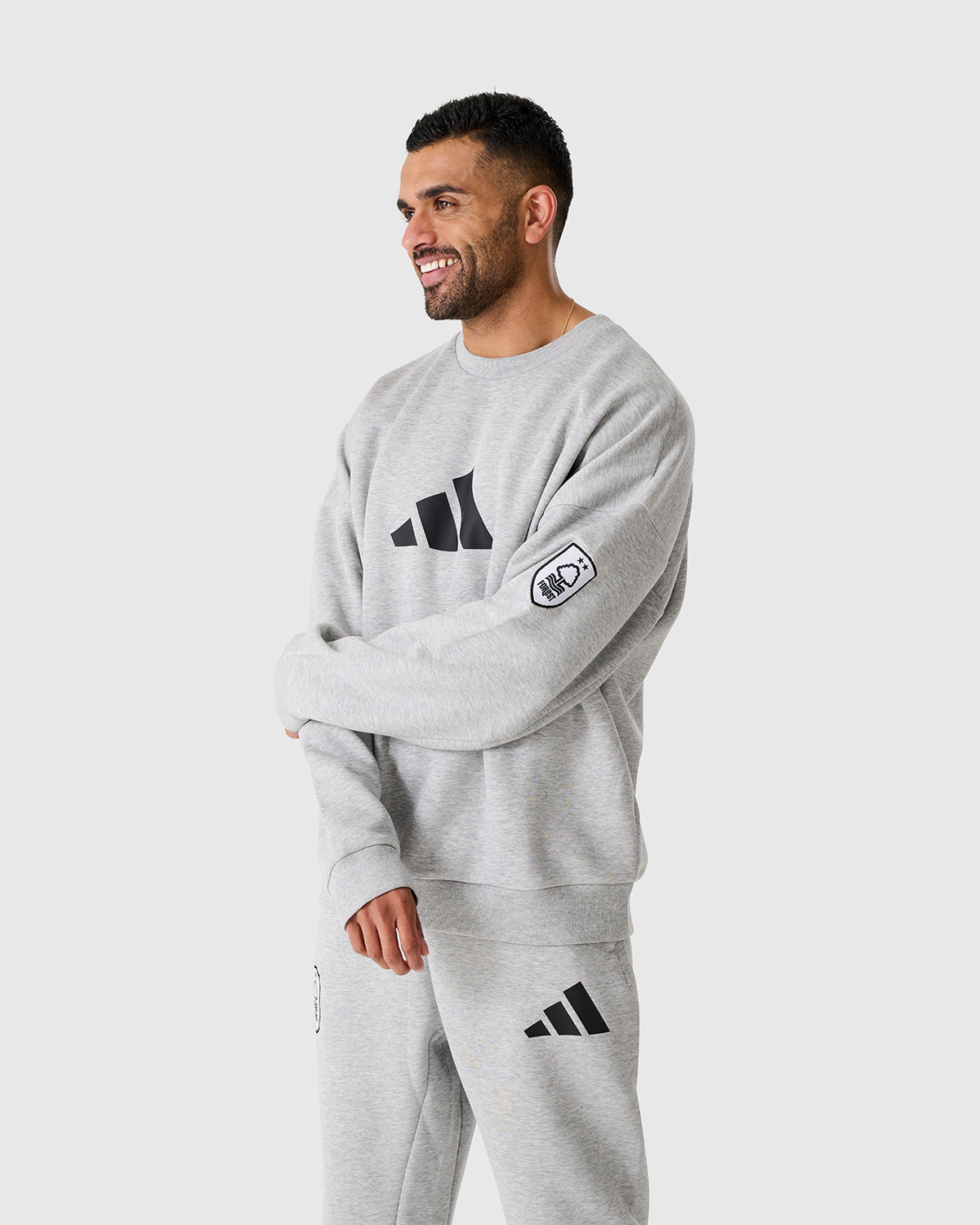 NFFC Adidas Future Icons 3 Bar Crewneck Sweater