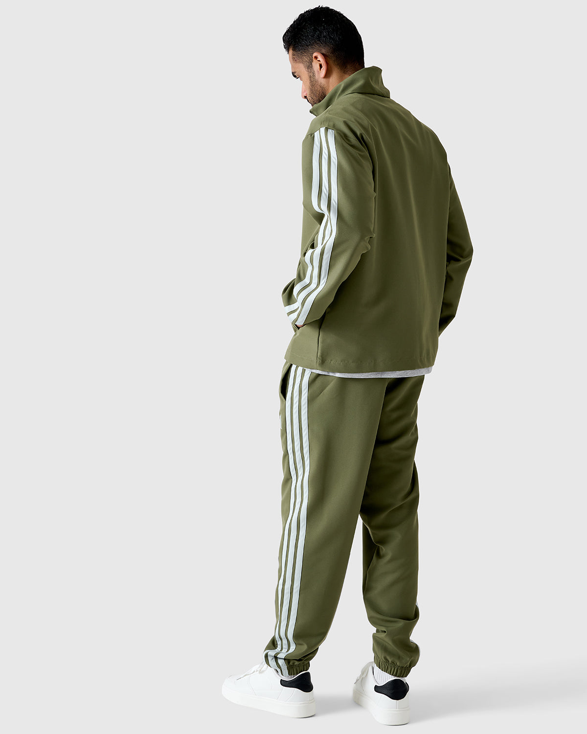 NFFC Adidas 3-Stripe Olive Woven Tracksuit