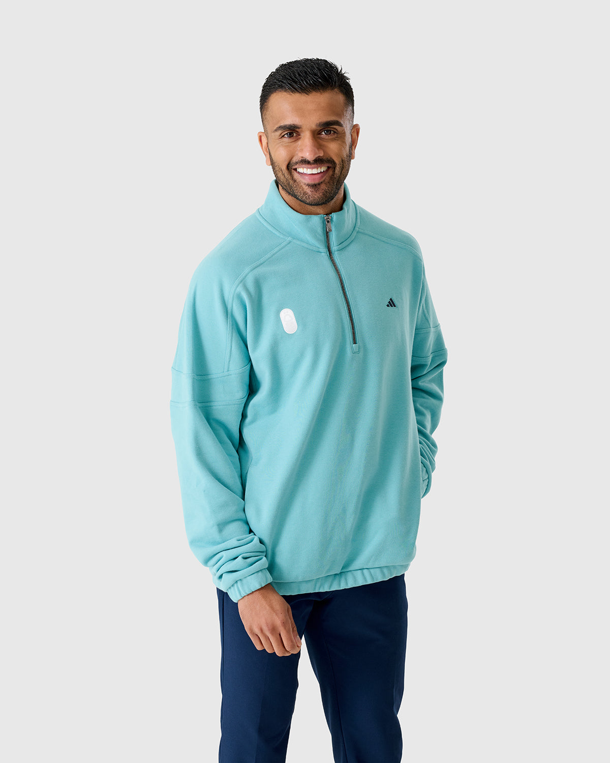 NFFC Adidas Golf Go-To Mint Hybrid 1/4 Top
