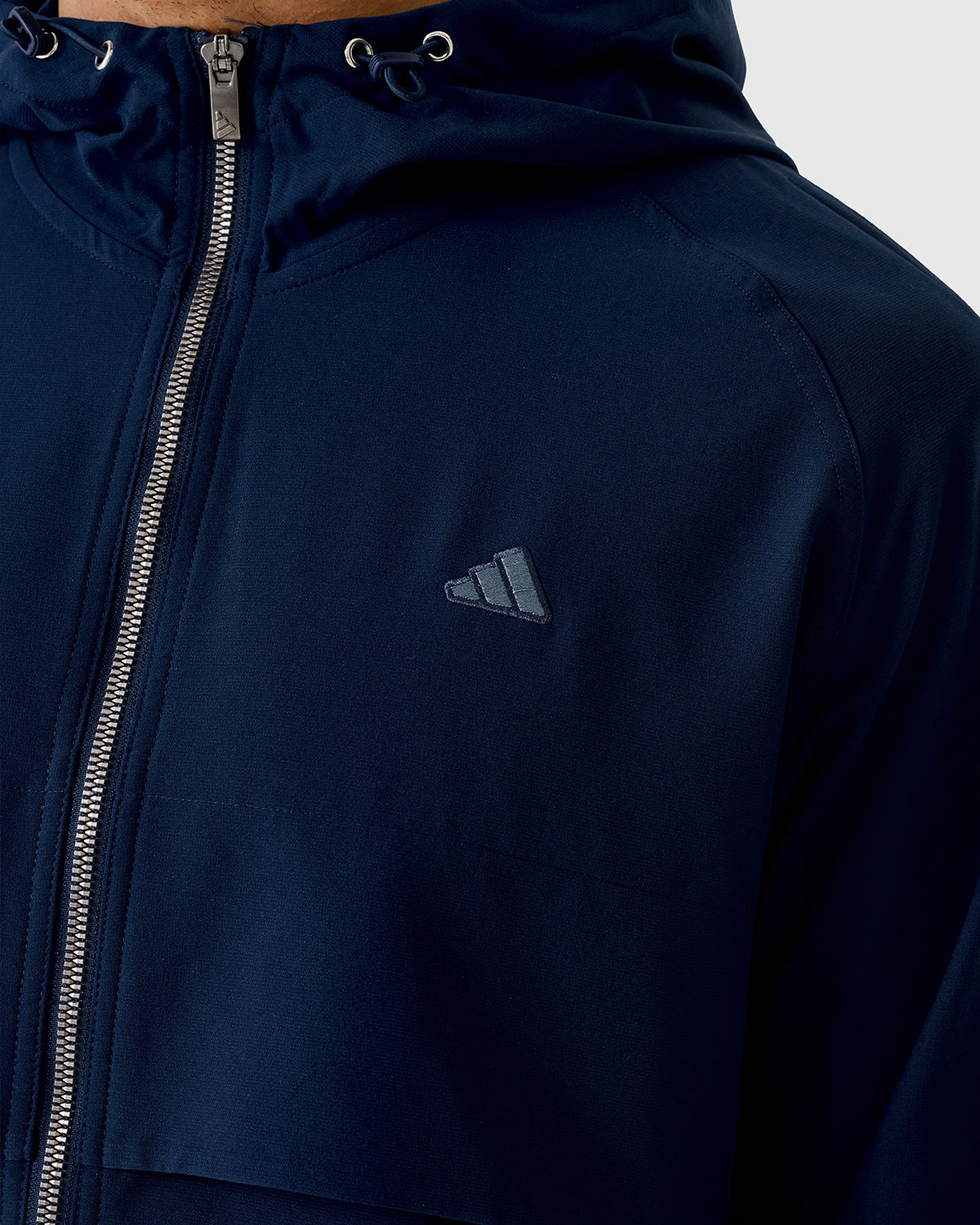 NFFC Adidas Golf Go-To Navy Full Zip Windbreaker