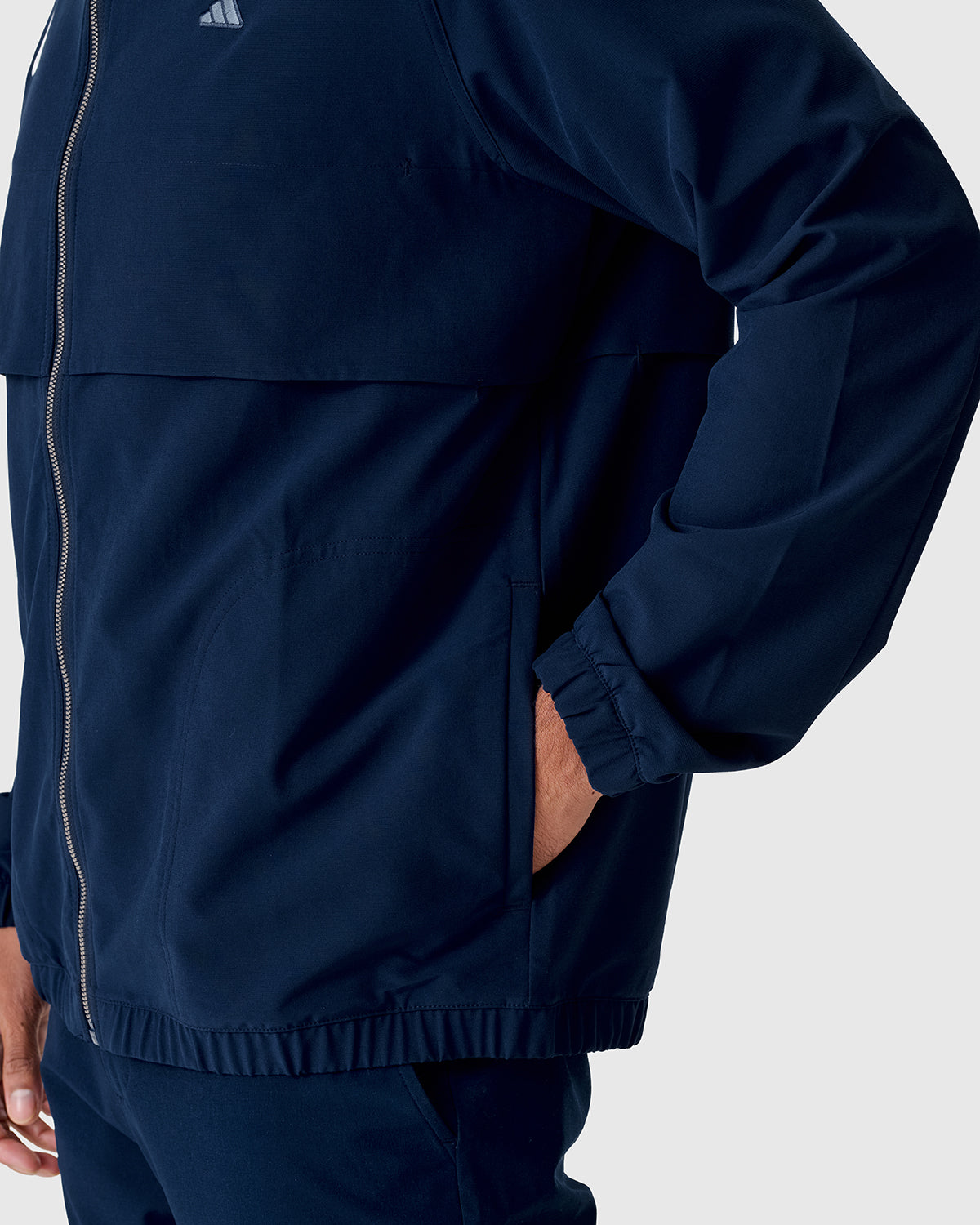 NFFC Adidas Golf Go-To Navy Full Zip Windbreaker