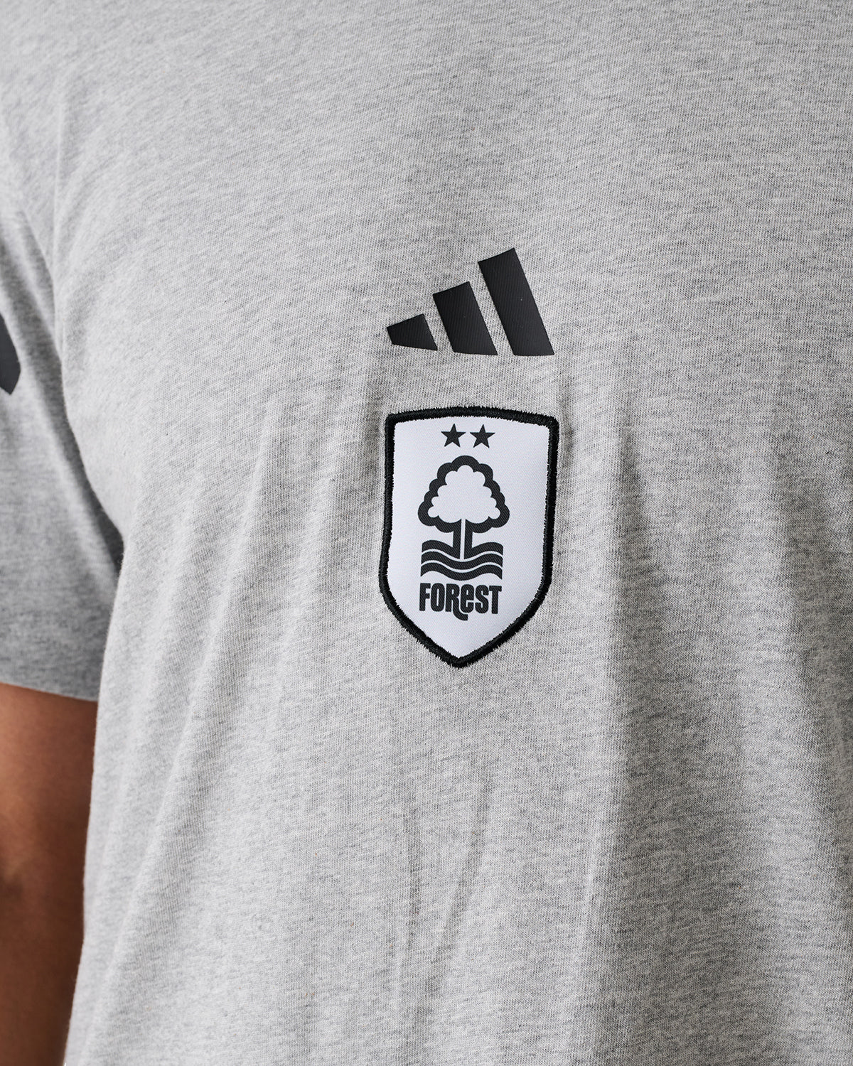 NFFC Adidas Future Icons 3-Stripe Grey T-Shirt