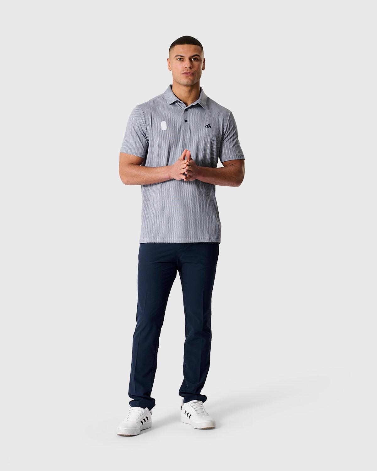 NFFC Adidas Golf Performance Textured Navy Polo