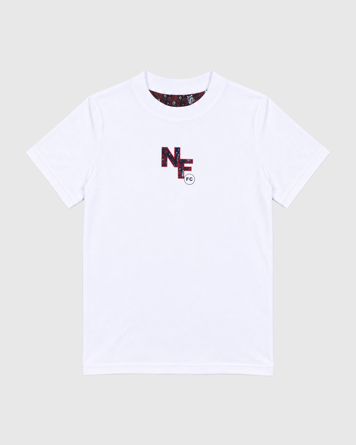 NFFC Junior White Paisley Print T-Shirt