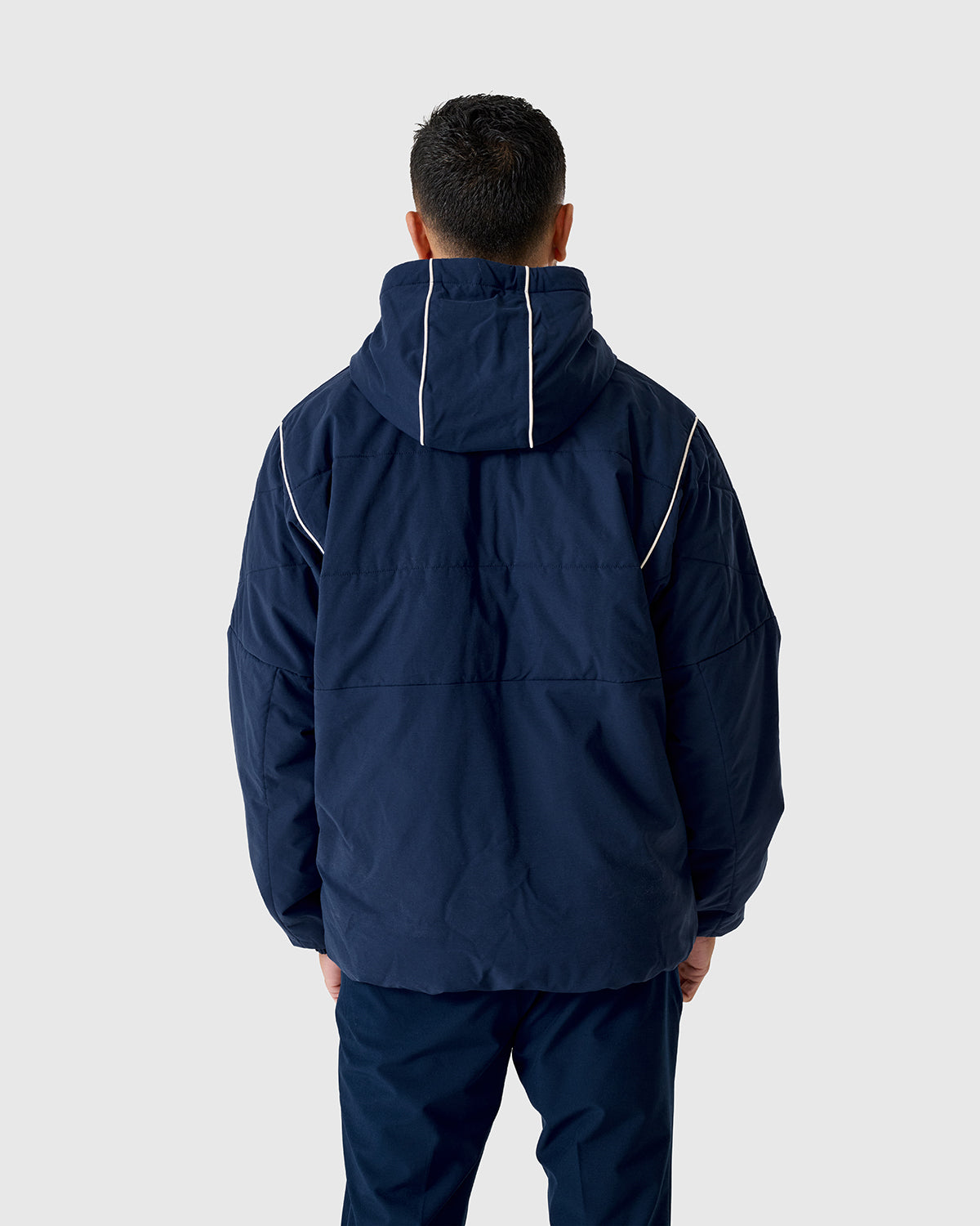 NFFC Adidas Golf BTC Navy 1/2 Zip Padded Jacket