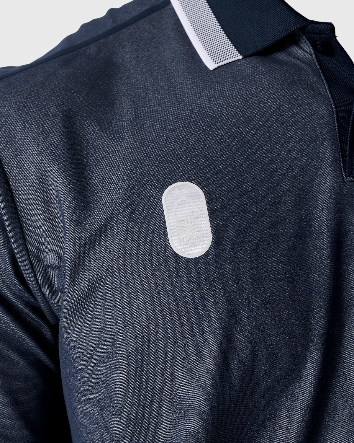 NFFC Adidas Golf Ultimate65 Navy Twist Knit Polo
