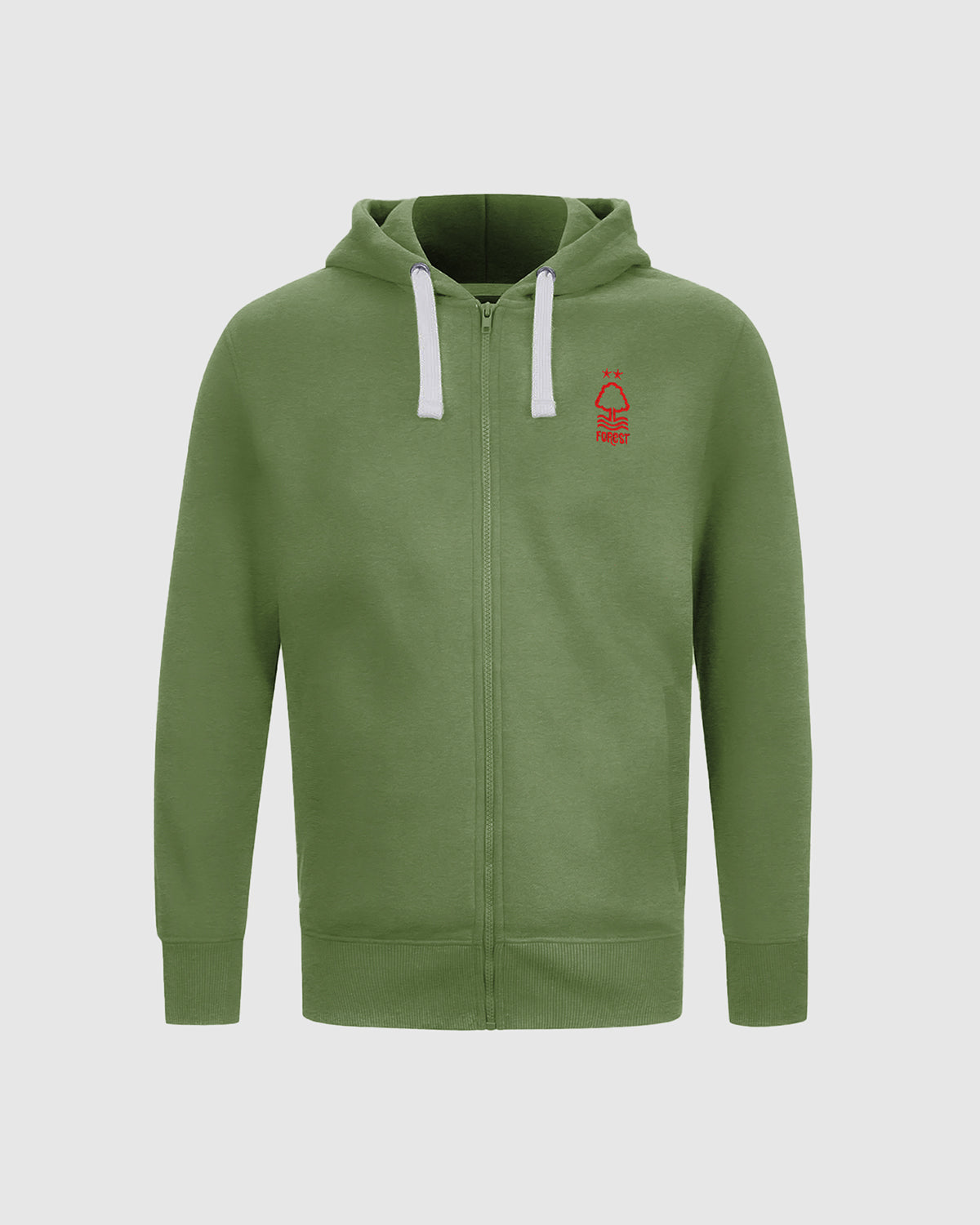 NFFC Junior Khaki Essential Crest Full Zip Hoodie