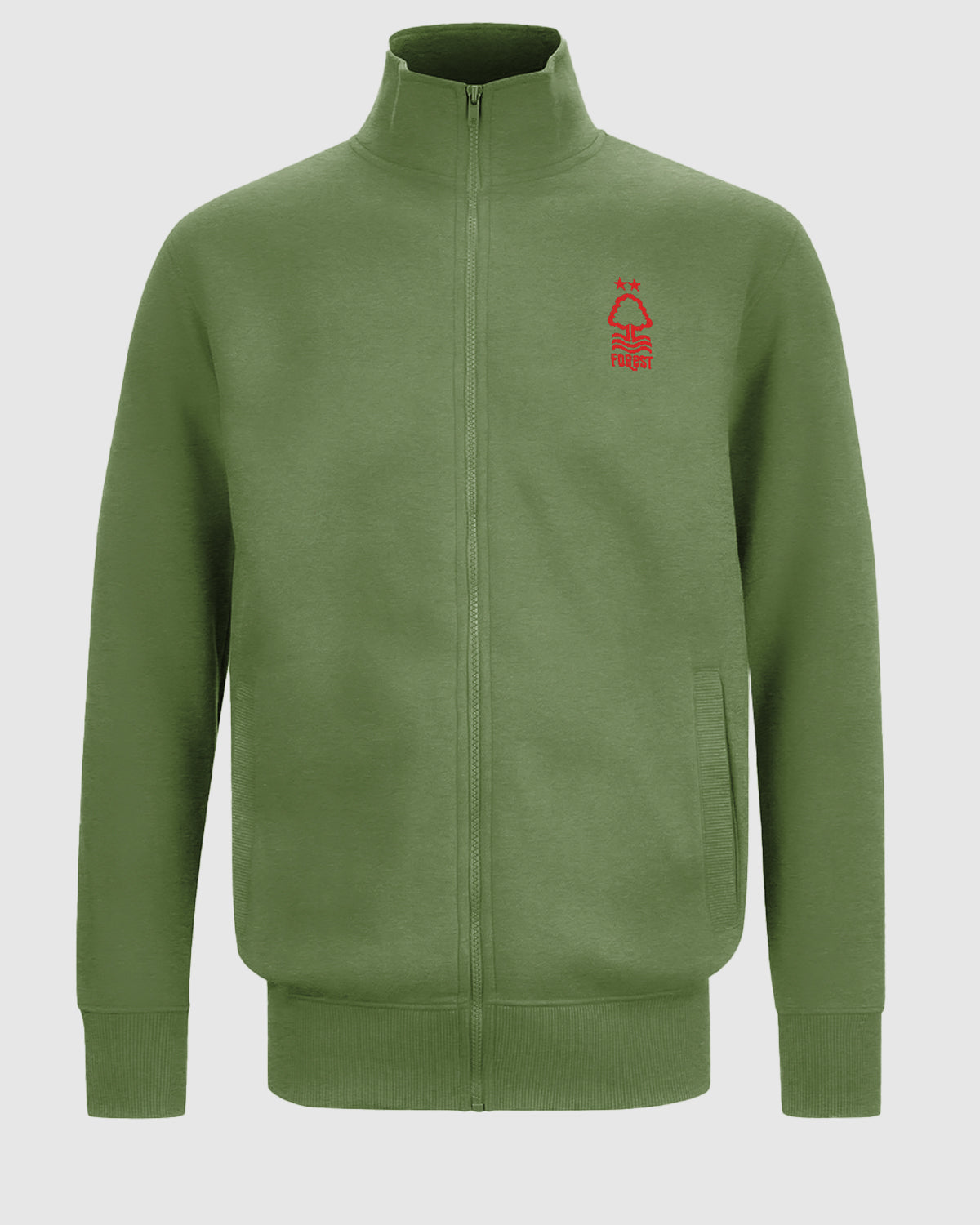 NFFC Khaki Essential Crest Full Zip Track Top
