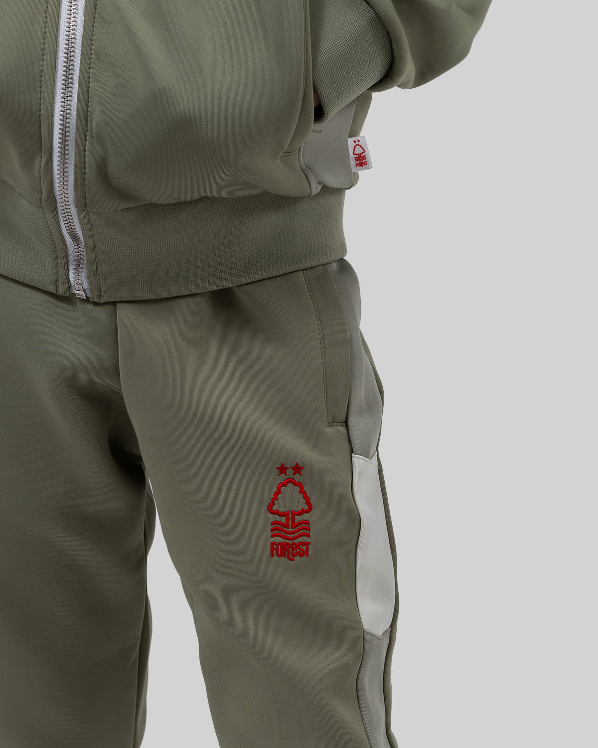 NFFC Junior Khaki Essential Crest Tracksuit