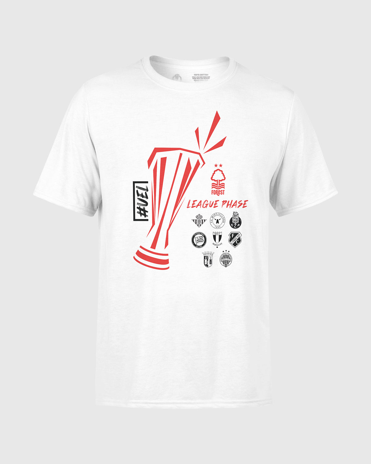 NFFC UEL 25/26 League Phase Graphic White T-Shirt