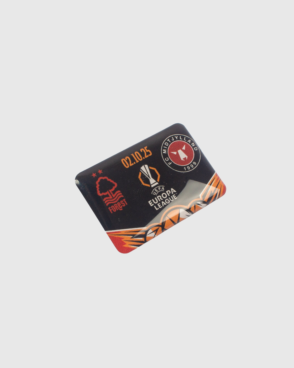 NFFC UEL 25/26 Nottingham Forest vs FC Midtjylland Pin Badge