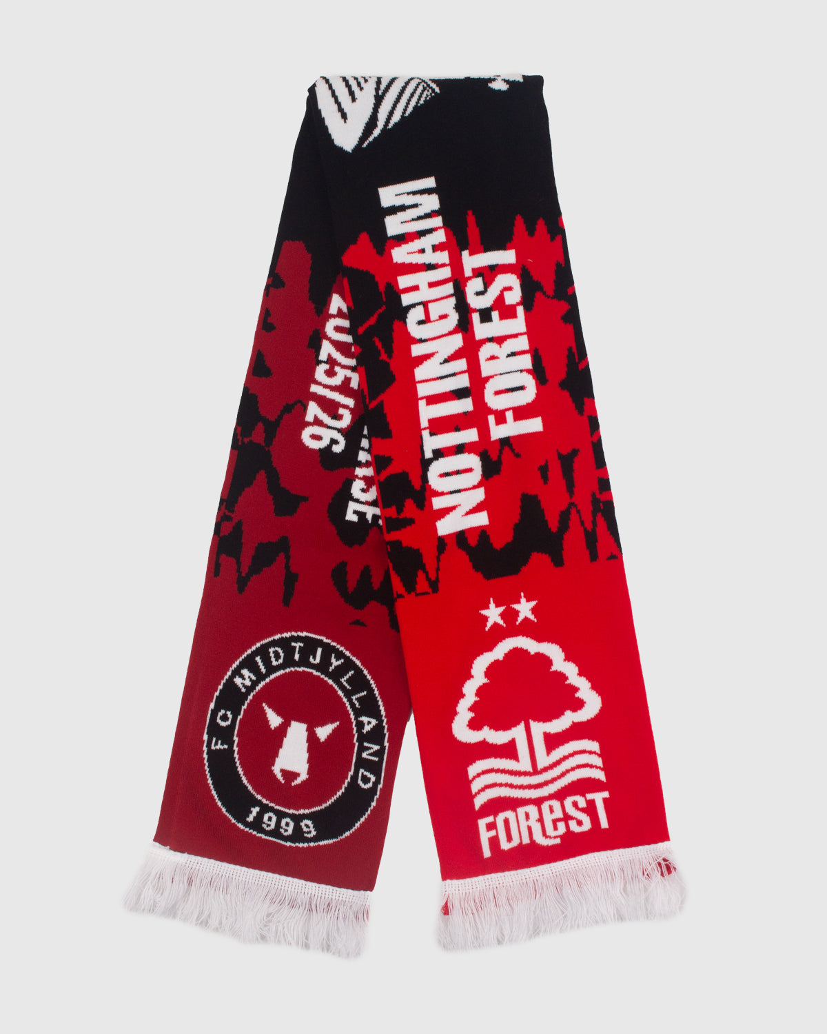NFFC UEL 25/26 Nottingham Forest vs FC Midtjylland Scarf