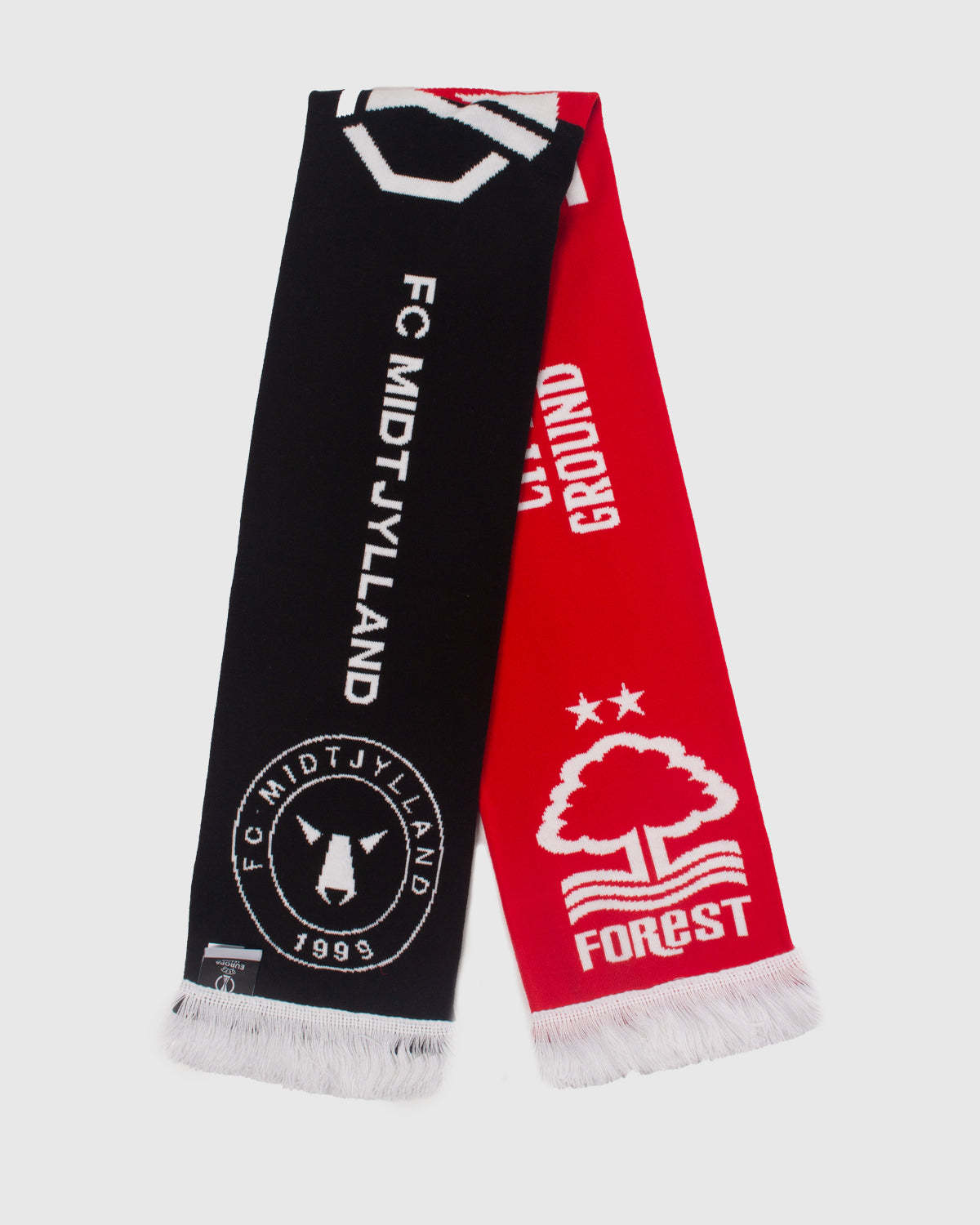 NFFC UEL 25/26 Nottingham Forest vs FC Midtjylland Half & Half Scarf