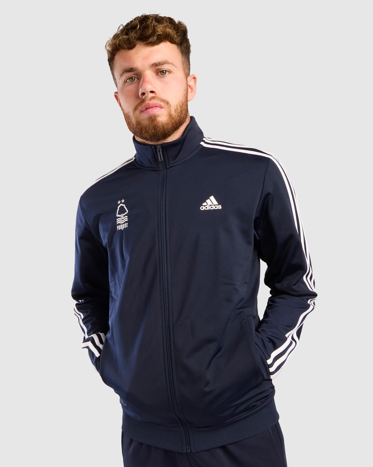 NFFC Adidas Essentials Navy 3-Stripe Track Jacket